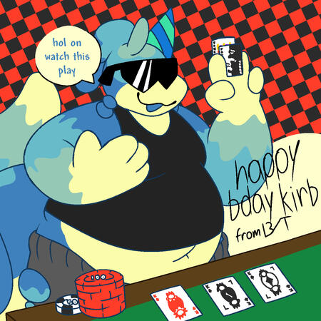 birthday art for @kirbulon.bsky.social