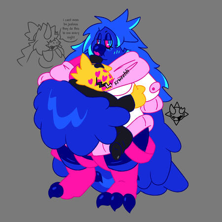 argend (my wife) hugging the conductor from a hat in time